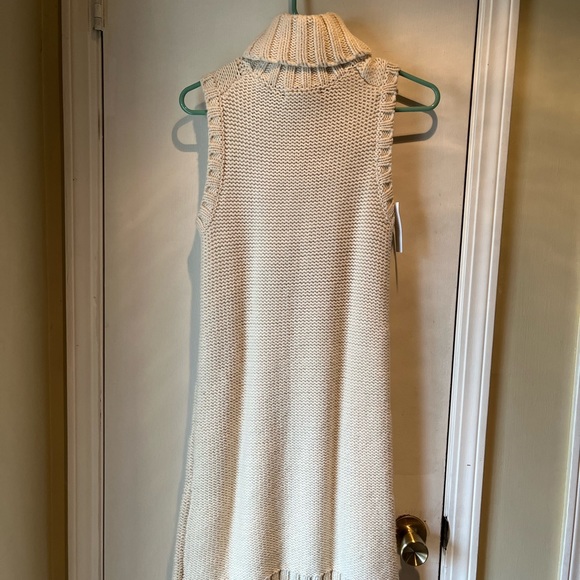 NWT Gap Angora Blend Cable Knit Sleeveless Turtleneck Sweater Dress Size Small - Picture 9 of 9